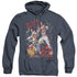 ELVIS PRESLEY/EAGLE ELVIS - ADULT HEATHER HOODIE - NAVY