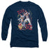 ELVIS PRESLEY/EAGLE ELVIS - L/S ADULT 18/1 - NAVY