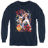 ELVIS PRESLEY/EAGLE ELVIS - YOUTH LONG SLEEVE TEE - NAVY