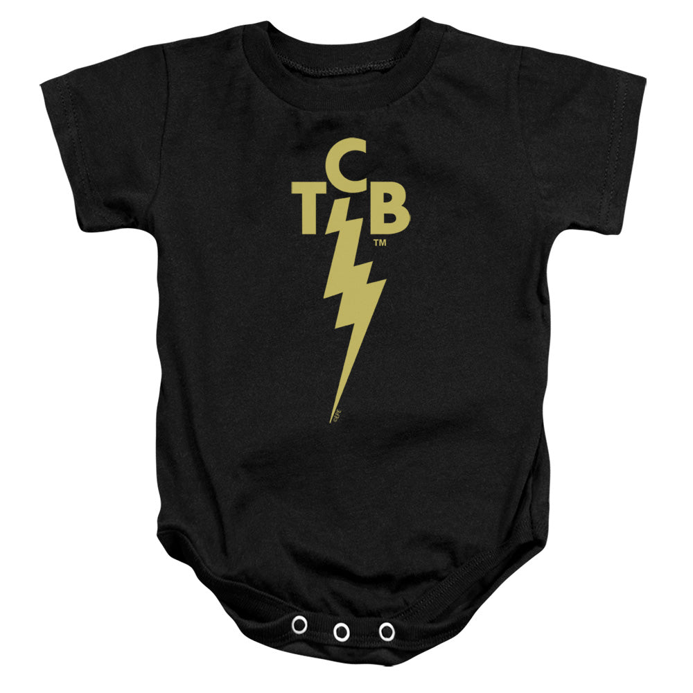 ELVIS PRESLEY/TCB LOGO - INFANT SNAPSUIT - BLACK