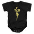 ELVIS PRESLEY/TCB LOGO - INFANT SNAPSUIT - BLACK