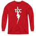 ELVIS PRESLEY/TLC LOGO - YOUTH LONG SLEEVE TEE - RED