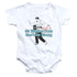 ELVIS PRESLEY/50 MILLION FANS PLUS 1 - INFANT SNAPSUIT - WHITE