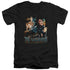 ELVIS PRESLEY/75 YEARS - S/S ADULT V-NECK 30/1 - BLACK