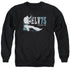 ELVIS PRESLEY/ELV 75 LOGO - ADULT CREWNECK SWEATSHIRT - BLACK