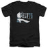 ELVIS PRESLEY/ELV 75 LOGO - S/S ADULT V-NECK 30/1 - BLACK