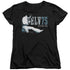 ELVIS PRESLEY/ELV 75 LOGO - S/S WOMENS TEE - BLACK