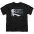 ELVIS PRESLEY/ELV 75 LOGO - S/S YOUTH 18/1 - BLACK