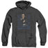 ELVIS PRESLEY/ICON - ADULT HEATHER HOODIE - BLACK