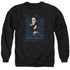 ELVIS PRESLEY/ICON - ADULT CREWNECK SWEATSHIRT - BLACK