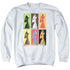 ELVIS PRESLEY/RETRO BOXES - ADULT CREWNECK SWEATSHIRT - WHITE