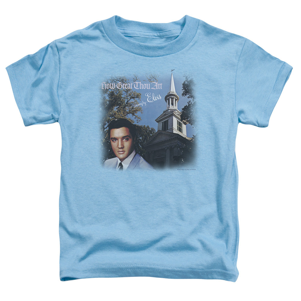 ELVIS PRESLEY/HOW GREAT THOU ART - S/S TODDLER TEE - CAROLINA BLUE
