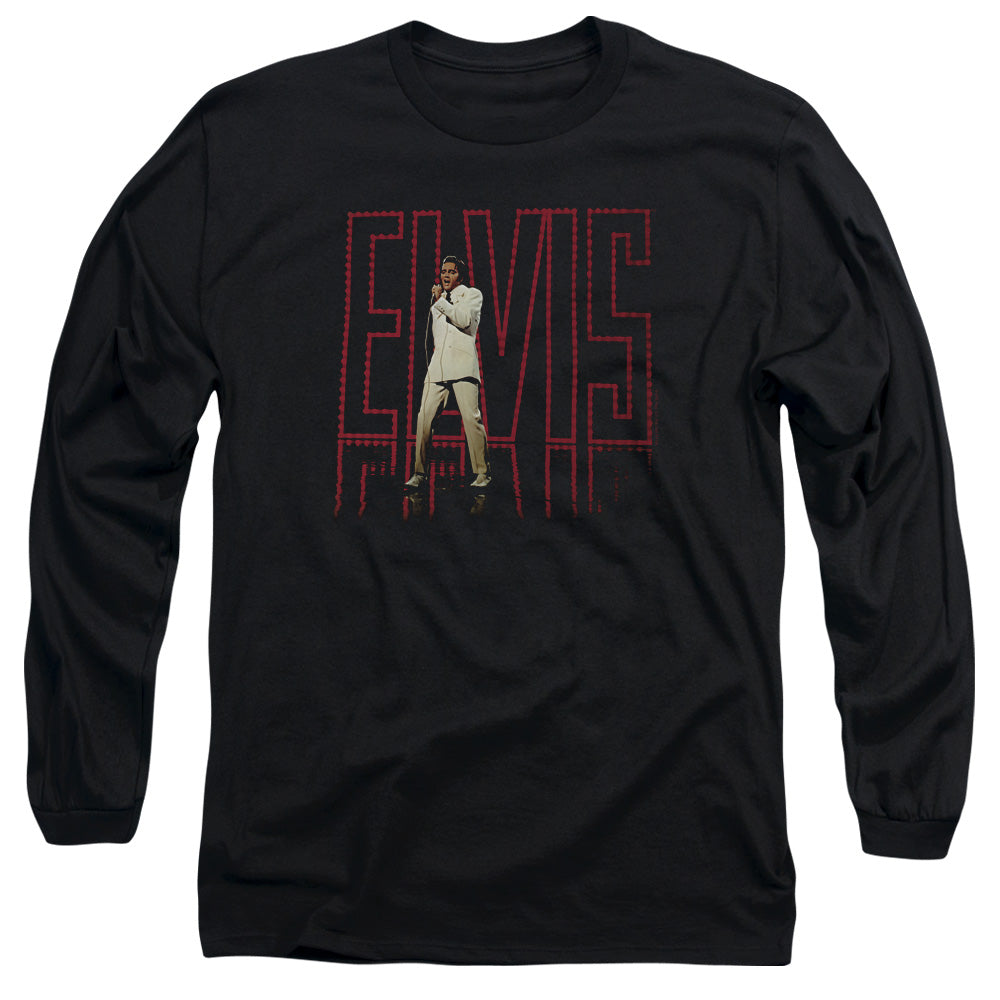 ELVIS PRESLEY/ELVIS 68 ALBUM - L/S ADULT 18/1 - BLACK