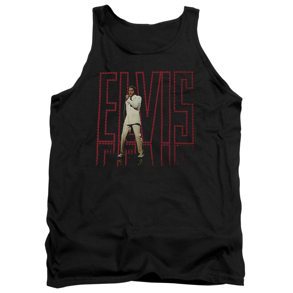ELVIS PRESLEY/ELVIS 68 ALBUM - ADULT TANK - BLACK