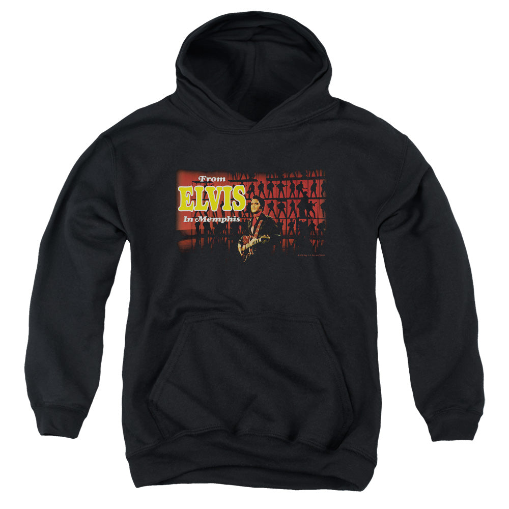 ELVIS PRESLEY/FROM ELVIS IN MEMPHIS - YOUTH PULLOVER HOODIE - BLACK