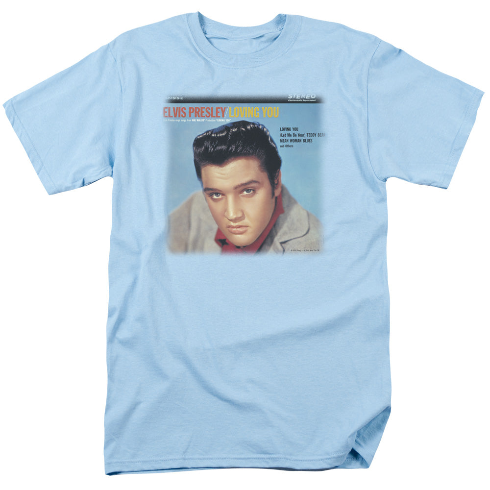 ELVIS PRESLEY/LOVING YOU SOUNDTRACK - S/S ADULT 18/1 - CAROLINA BLUE