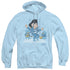 ELVIS PRESLEY/JAILHOUSE ROCKER - ADULT PULLOVER HOODIE - LIGHT BLUE