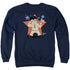 ELVIS PRESLEY/LIL G I - ADULT CREWNECK SWEATSHIRT - NAVY