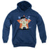 ELVIS PRESLEY/LIL G I - YOUTH PULLOVER HOODIE - NAVY