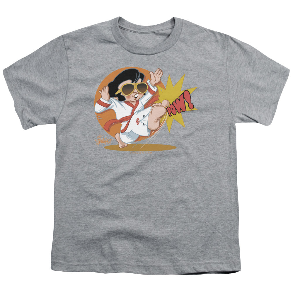 ELVIS PRESLEY/KARATE KING - S/S YOUTH 18/1 - ATHLETIC HEATHER