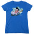 ELVIS PRESLEY/SPEEDWAY - S/S WOMENS TEE - ROYAL BLUE