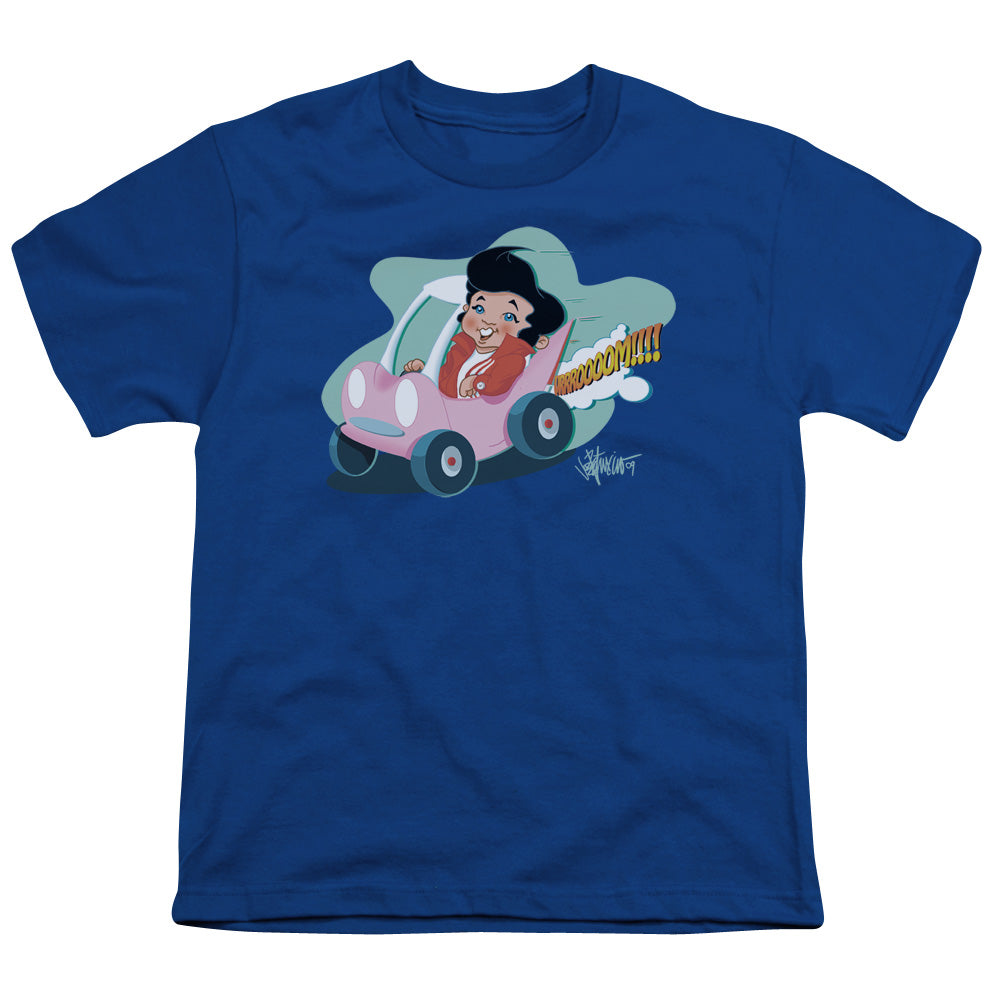 ELVIS PRESLEY/SPEEDWAY - S/S YOUTH 18/1 - ROYAL BLUE
