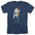 ELVIS PRESLEY/YELLOW SCARF - ADULT HEATHER - NAVY