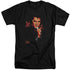 ELVIS PRESLEY/TROUBLE - S/S ADULT TALL 18/1 - BLACK