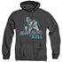 ELVIS PRESLEY/SHAKE RATTLE & ROLL - ADULT HEATHER HOODIE - BLACK