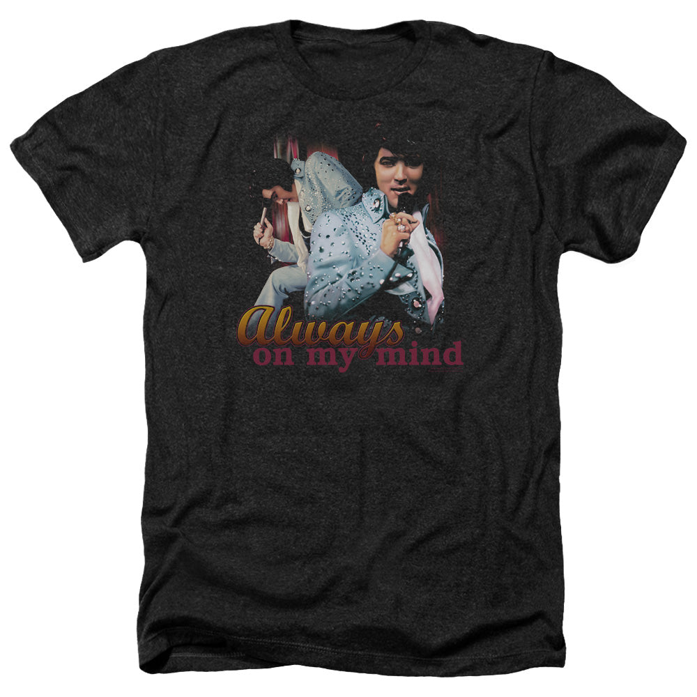 ELVIS PRESLEY/ALWAYS ON MY MIND - ADULT HEATHER - BLACK