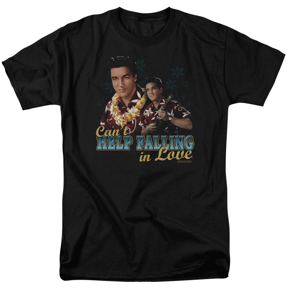 ELVIS PRESLEY/CAN'T HELP FALLING - S/S ADULT 18/1 - BLACK