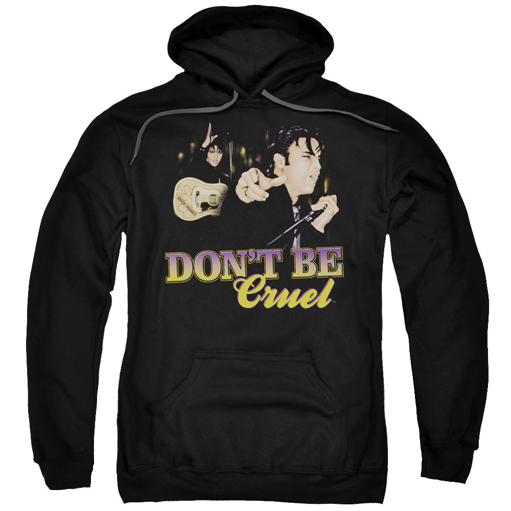 ELVIS PRESLEY/DON'T BE CRUEL - ADULT PULLOVER HOODIE - BLACK