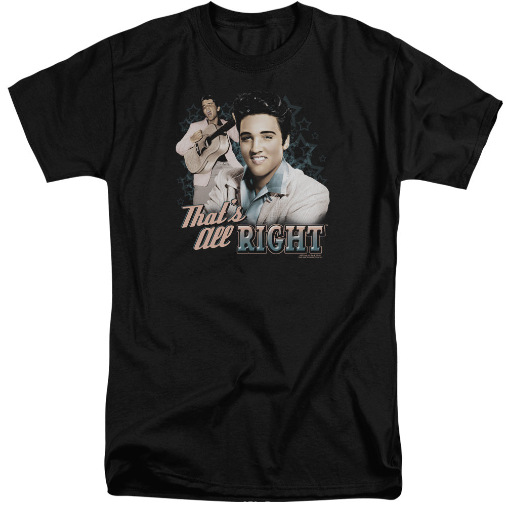 ELVIS PRESLEY/THATS ALL RIGHT - S/S ADULT TALL 18/1 - BLACK