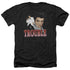 ELVIS PRESLEY/TROUBLE - ADULT HEATHER - BLACK