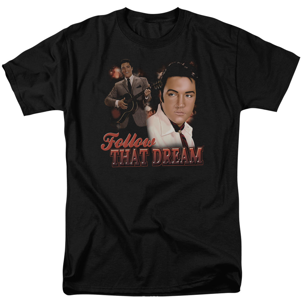 ELVIS PRESLEY/FOLLOW THAT DREAM - S/S ADULT 18/1 - BLACK