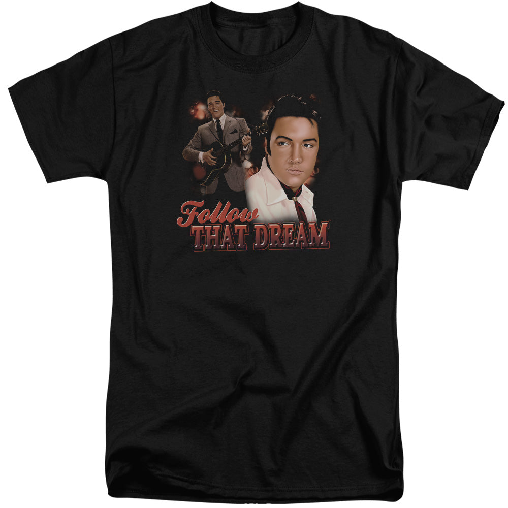 ELVIS PRESLEY/FOLLOW THAT DREAM - S/S ADULT TALL 18/1 - BLACK