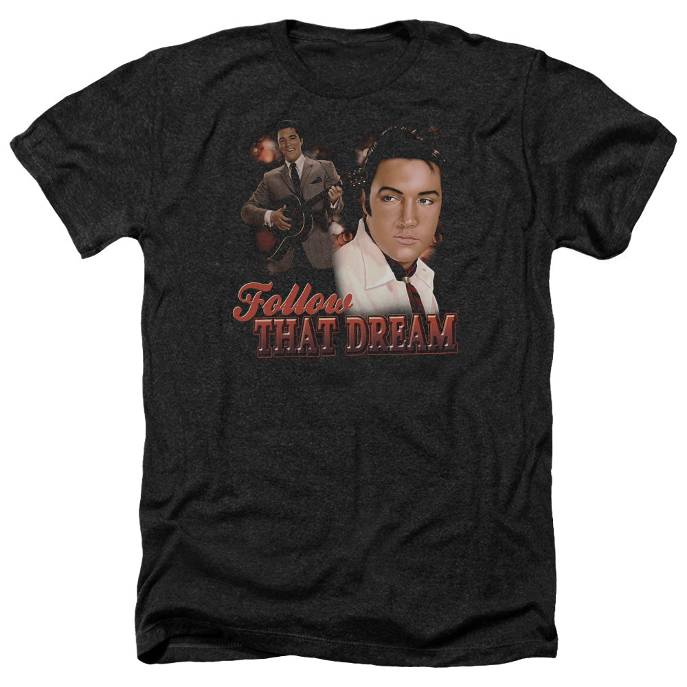 ELVIS PRESLEY/FOLLOW THAT DREAM - ADULT HEATHER - BLACK