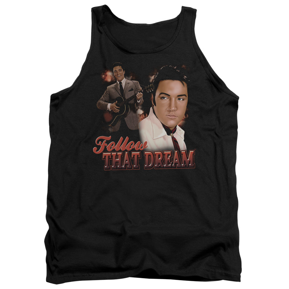 ELVIS PRESLEY/FOLLOW THAT DREAM - ADULT TANK - BLACK