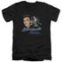 ELVIS PRESLEY/BLUE SUEDE SHOES - S/S ADULT V-NECK 30/1 - BLACK
