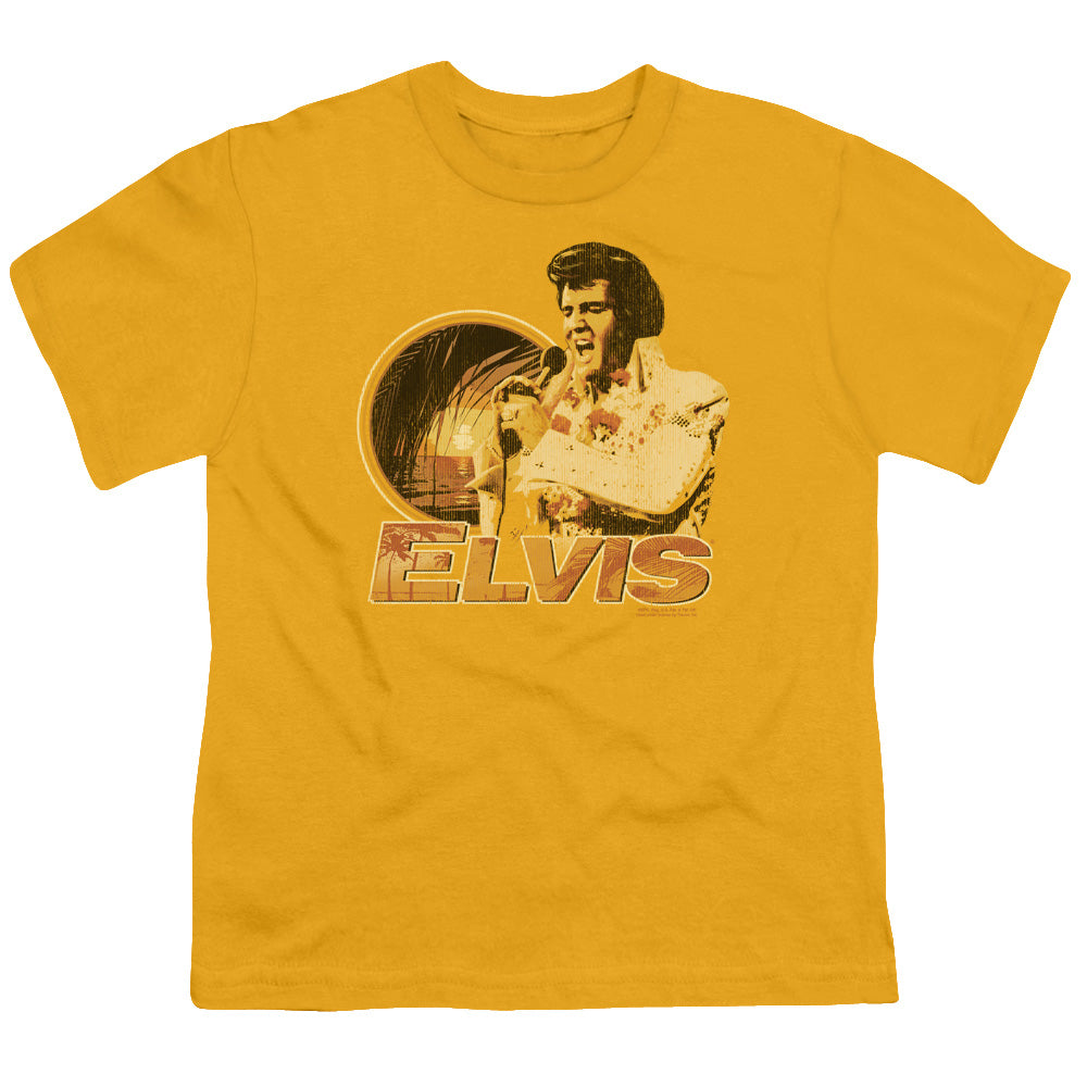 ELVIS PRESLEY/SINGING HAWAII STYLE - S/S YOUTH 18/1 - GOLD