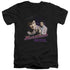ELVIS PRESLEY/HEARTBREAK HOTEL - S/S ADULT V-NECK 30/1 - BLACK