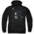 ELVIS PRESLEY/BLUE BARS - ADULT PULLOVER HOODIE - BLACK