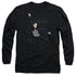 ELVIS PRESLEY/BLUE BARS - L/S ADULT 18/1 - BLACK