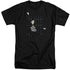 ELVIS PRESLEY/BLUE BARS - S/S ADULT TALL 18/1 - BLACK
