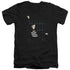 ELVIS PRESLEY/BLUE BARS - S/S ADULT V-NECK 30/1 - BLACK