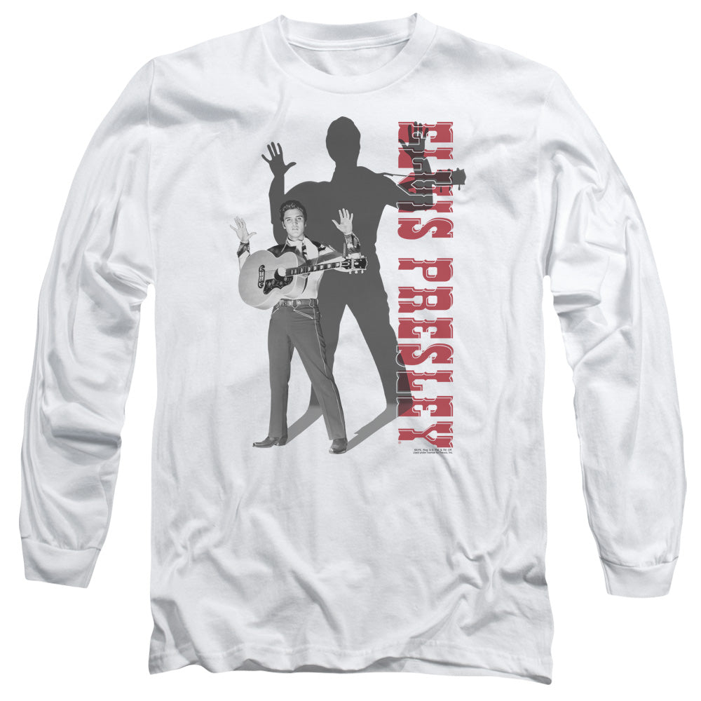 ELVIS PRESLEY/LOOK NO HANDS -  L/S ADULT 18/1  - WHITE
