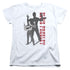 ELVIS PRESLEY/LOOK NO HANDS - S/S WOMENS TEE - WHITE