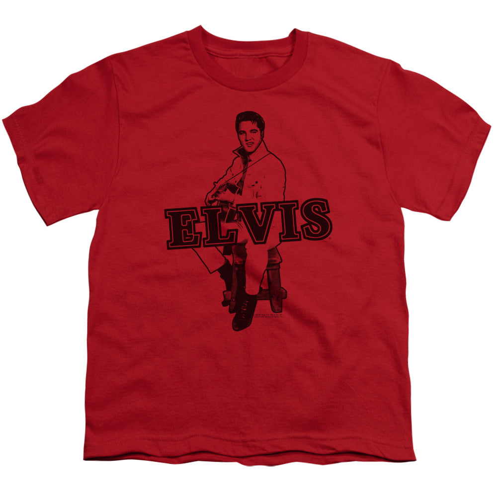 ELVIS PRESLEY/JAMMING - S/S YOUTH 18/1 - RED