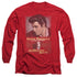ELVIS PRESLEY/JAILHOUSE ROCK POSTER -  L/S ADULT 18/1  - RED