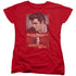 ELVIS PRESLEY/JAILHOUSE ROCK POSTER - S/S WOMENS TEE - RED